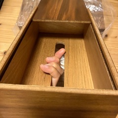 木製　ティッシュケース　２個の画像
