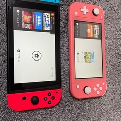 ニンテンドーSwitchとSwitchライトの画像