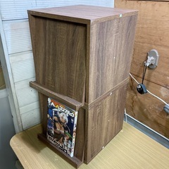キューブボックス フラップ扉 タイプ cubebox おしゃれ 木製 家具 収納の画像