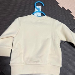 新品　未使用ベビー服 クリーム色 ニットデザイン 80 ミキハウス　の画像