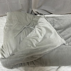 冬用掛け布団&枕セット&くまさんオットマン　の画像