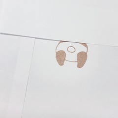 パンダ 消しゴムはんこ セットの画像
