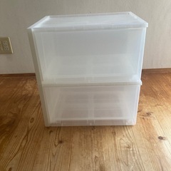 無印良品　衣装ケース2個セットの画像