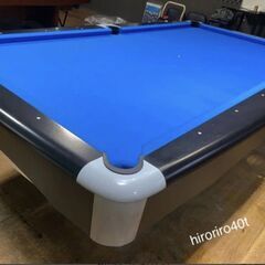 中古　ビリヤードテーブル　メトロコピータイプ　設置まで行います ラシャは新品の画像