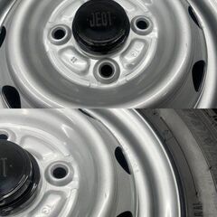 新品【DUNLOP WINTER MAXX SV01 145/80R12 80/78N LT】スタッドレス【JECT 12インチ 3.5J4HPCD100】22年製 エブリィ等　(STD040MY)の画像