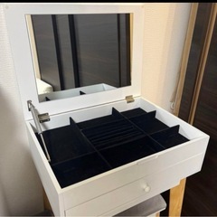 ドレッサー　ホワイト　スイートデコレーション　引き出し収納　インテリアの画像