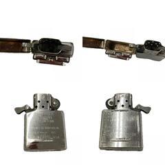 170590 現状品 ZIPPO ジッポ 2004年製　タイムライト　時計付き　★動作品★ ※時計は不動 ゴールド　シルバー [1000023024457]の画像
