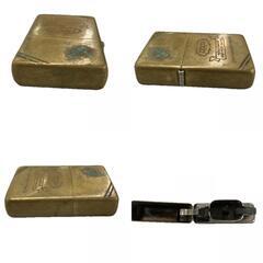 170590 現状品 ZIPPO ジッポ WORLD FAMOUS WIND PROOF LIGHTER 年数不明★動作品★ ゴールド [1000023021999]の画像