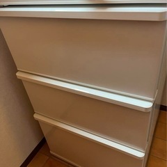 【超短期間使用品】冷蔵庫　AQUA AQR-46PL-W 幅60cm ホワイトの画像