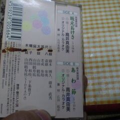 高井真由美/宮崎県民謡 坂元おけさ★栃木県民謡 あわ節　歌詞カードなし。ジャケット汚れありの画像
