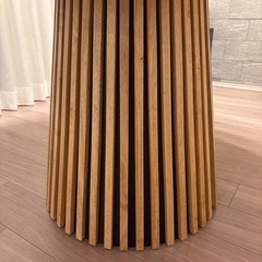 新品　ダイニングテーブル　伸縮可能　円卓の画像