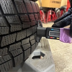 155/65R14🌈2021年製🌈日本製スタッドレス2本セット🌈溝は充分です‼️人気の軽自動車サイズ‼️  管オの画像