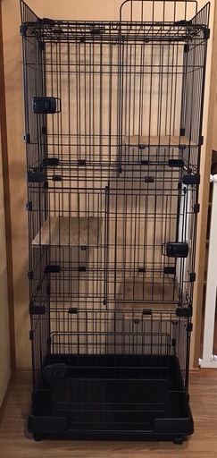 ルーフキャットケージ　スリム　4段