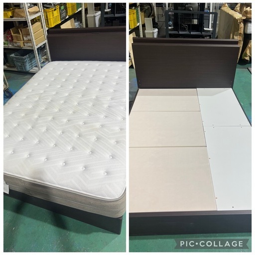 【ご成約】
ニトリ　ダブルベッド　Nスリープ【シミ有の為格安出品❗️】