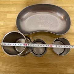 鉗子立て　医療用ステンレストレイ　セット 医療器具の画像