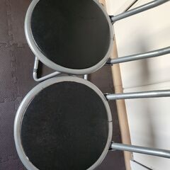 折り畳み　パイプ椅子　2脚セット　軽量の画像