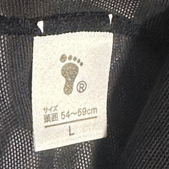 フットマーク　swimming 帽子　Lサイズ　ブラック　スウィムキャップの画像