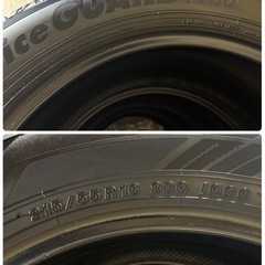 215/55R16🌈YOKOHAMAタイヤ🌈アイスガードIG60🌈日本製スタッドレス4本セット🌈管オの画像