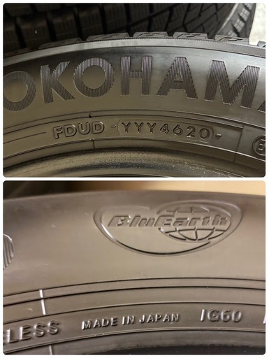 お取引き中、215/55R16?YOKOHAMAタイヤ?アイスガードIG60?日本製スタッドレス4本セット?管オ