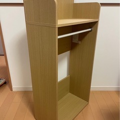 【美品♪良品♪】ニトリ　棚付きハンガーラック^_^棚が便利便利〜の画像