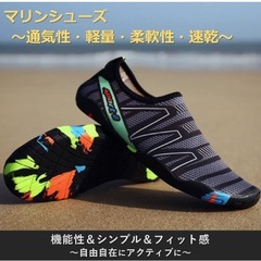 24.5cm マリンシューズ ビーチシューズ 軽量 通気 ヨガ サーフィンの画像