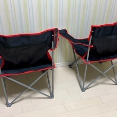 折りたたみチェア【キャプテンスタッグ】2脚の画像