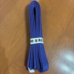 空手　帯　紫帯の画像