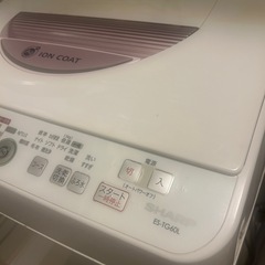シャープ SHARP  2014年　たて型洗濯機（6.0kg）  ES-TG60L-Pの画像