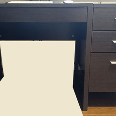 サンワダイレクト 　パソコンデスク 3段 引き出し 木製 幅120×奥行60cm 机 ワークテーブルの画像