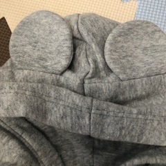 GAP フルジップパーカー 裏起毛 ミッキー 80の画像