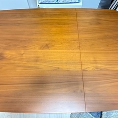 伸縮ダイニングテーブル 椅子2脚の画像