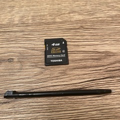 ニンテンドー2DS クリアブラック SDカード 純正タッチペン うごくメモ帳の画像