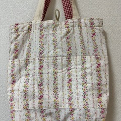 ハンドメイド　トートバッグ　ギンガムチェック　2wayの画像