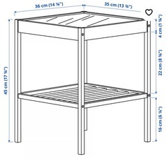 サイドテーブル　コーヒーテーブル　IKEA ネスナの画像