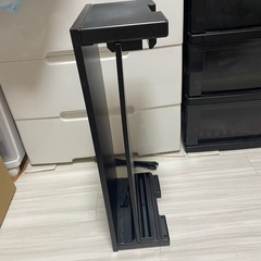 モニター台 二段式 机上台 2口コンセント付き 木製天板54x23.5CM PCキーボード収納ラック パソコン スタンド プリンター台の画像