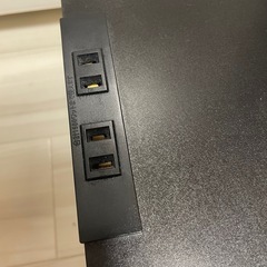 モニター台 二段式 机上台 2口コンセント付き 木製天板54x23.5CM PCキーボード収納ラック パソコン スタンド プリンター台の画像