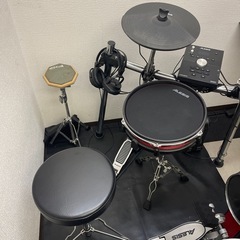 電子ドラム　アレシス クリムゾンメッシュキット（赤）　　の画像