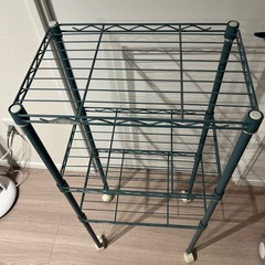 スチールラック3段(ストッパー付きキャスター付き)の画像
