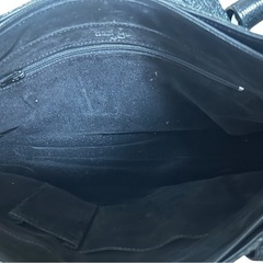 GENUINE OSTRICH オーストリッチ 本革 ブラック バッグ 高級感の画像