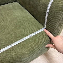 2人用ソファコーデュロイの画像