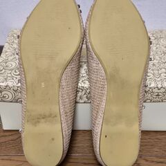 RANDA ランダ パンプス ビジュー 22.5cm フラットシューズ 23cmの画像
