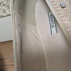 RANDA ランダ パンプス ビジュー 22.5cm フラットシューズ 23cmの画像