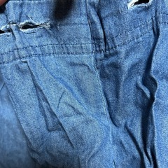 【古着】【難あり】青　パンツ　レディース　綿100%の画像