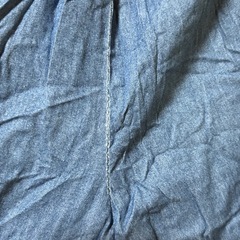【古着】【難あり】青　パンツ　レディース　綿100%の画像