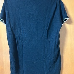 【古着】黒白チェック 半袖ニット　レディースの画像