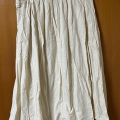 【古着】大きいサイズ フレアロングスカート ウエスト85-93cm ゆったりの画像