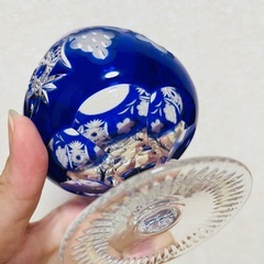 クリスタルカット　ブランデーグラス　
ペアグラス　の画像