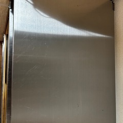 【9/19まで】無印　MUJI ステンレスユニットシェルフ　ガラス引き戸　食器収納の画像