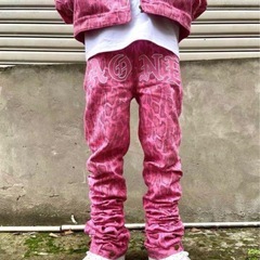AONE4SURE PINK SNAKE SLATT PANTS 韻マン着用の画像