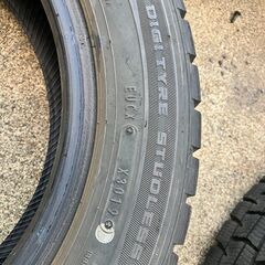 165/65R14　ダンロップ　WINTER MAXX WM01　スタッドレスタイヤ　4本　2019年製　残溝約7mm　中古の画像